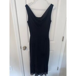 Adrianna Papell Maxi Dress Black Size 10 (See measure in pictures)